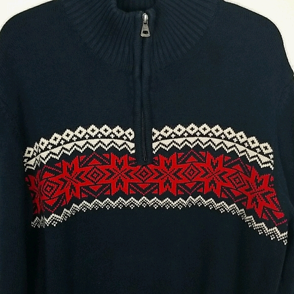 Grandpa Weatherproof Vintage 1/4 Zip Pullover Sweater Lg - Picture 4 of 15